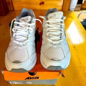 These are new Avia white sneakers, size 9 men’s us , Brand new with tags and box